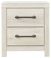 Cambeck - Two Drawer Night Stand - Whitewash - R&R Furniture Gallery (Fountain Valley, CA)