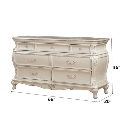 Chantelle - Dresser w/Granite Top - R&R Furniture Gallery (Fountain Valley, CA)