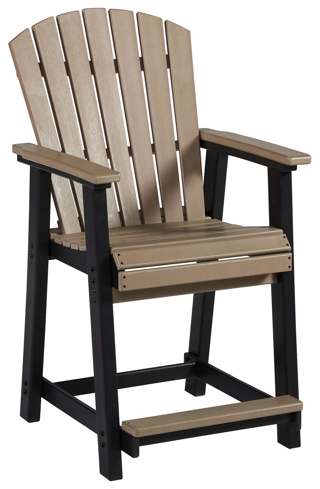 Fairen Trail - Barstool (Set of 2) - Black / Driftwood - R&R Furniture Gallery (Fountain Valley, CA)