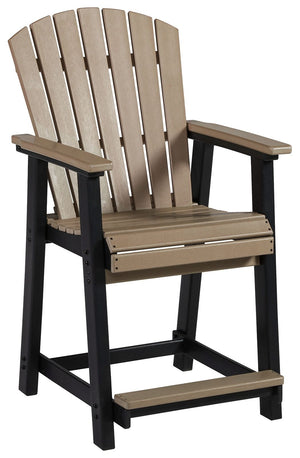 Fairen Trail - Barstool (Set of 2) - Black / Driftwood - R&R Furniture Gallery (Fountain Valley, CA)