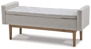 Briarson - Storage Bench - Beige / Brown - R&R Furniture Gallery (Fountain Valley, CA)