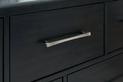 Rowanbeck - Dresser And Mirror - Black - R&R Furniture Gallery (Fountain Valley, CA)