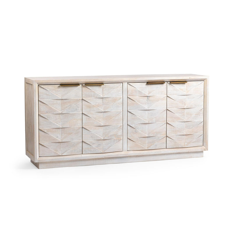Classic Home Marvin buffet with wooden finish, featuring storage cabinets and drawers in a stylish, functional buffet design.