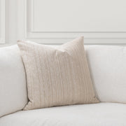Classic Home Beryl accent pillow with a textured fabric cover, perfect for sofa or bed decor.