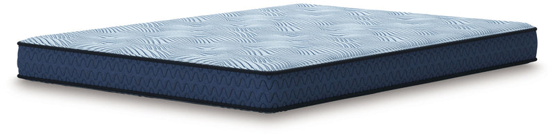 Sierra Sleep® by Ashley Peak 2.0 Bonnell hybrid mattress showing a plush, layered surface with quilted top and supportive edges.