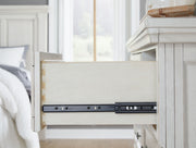 Robbinsdale - Two Drawer Night Stand - Antique White - R&R Furniture Gallery (Fountain Valley, CA)