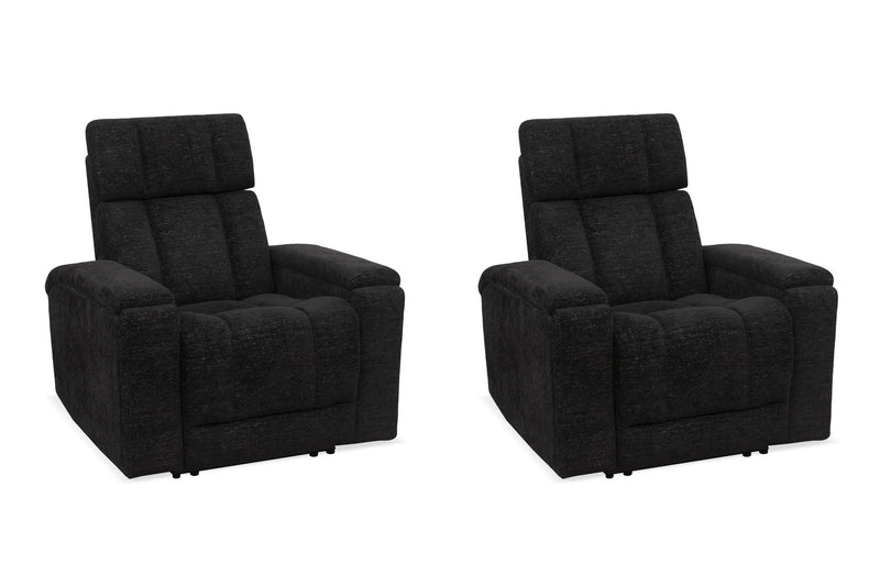 Parker Living Phoenix zero gravity power recliner with immersive audio, featuring plush upholstery and built-in control panel.