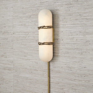 Entangled Vine - 1 Light Sconce - Brass / White