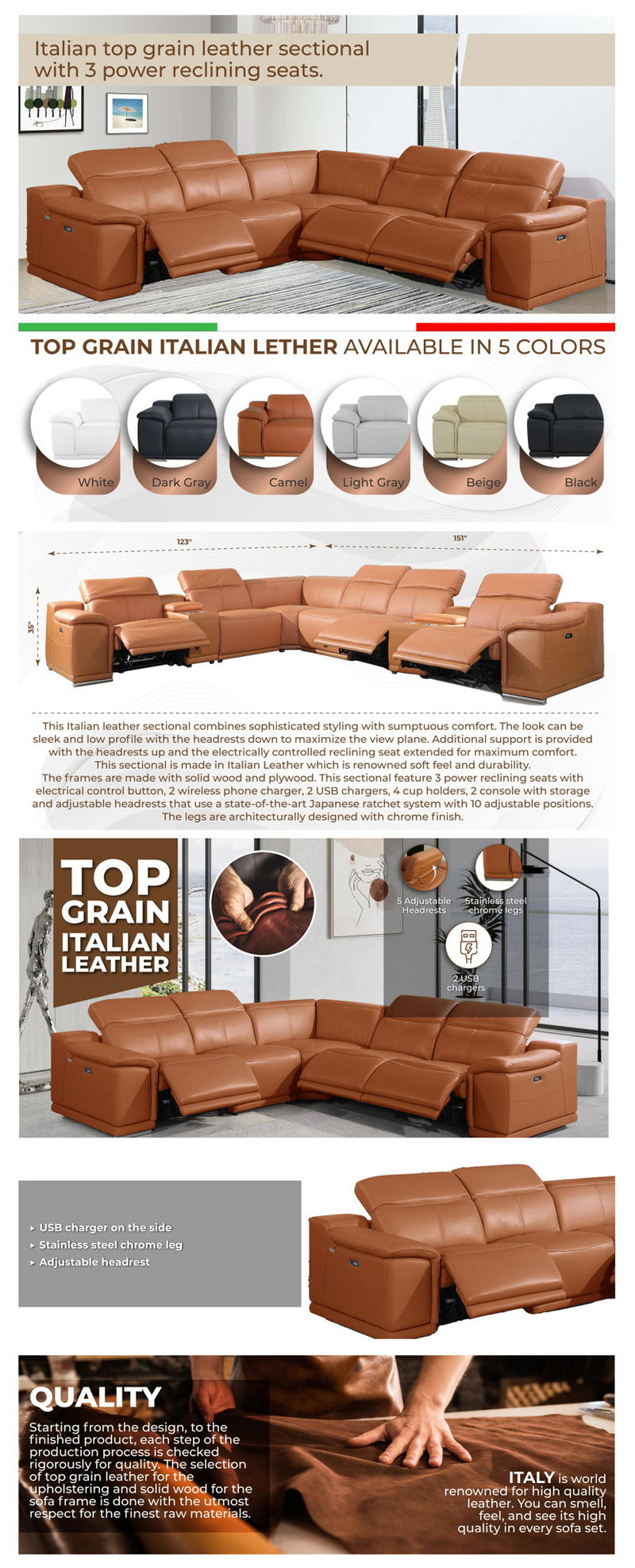 9762 - Power Reclining Sectional - R&R Furniture Gallery (Fountain Valley, CA)