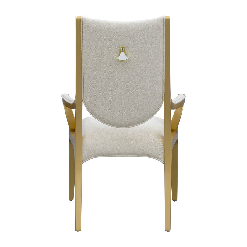 Scotts Square - Dining Arm Chair - Light Champagne - R&R Furniture Gallery (Fountain Valley, CA)
