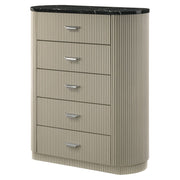 Travonte - Chest - Gray / Beige - R&R Furniture Gallery (Fountain Valley, CA)