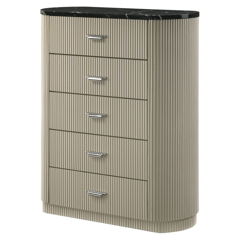 Travonte - Chest - Gray / Beige - R&R Furniture Gallery (Fountain Valley, CA)