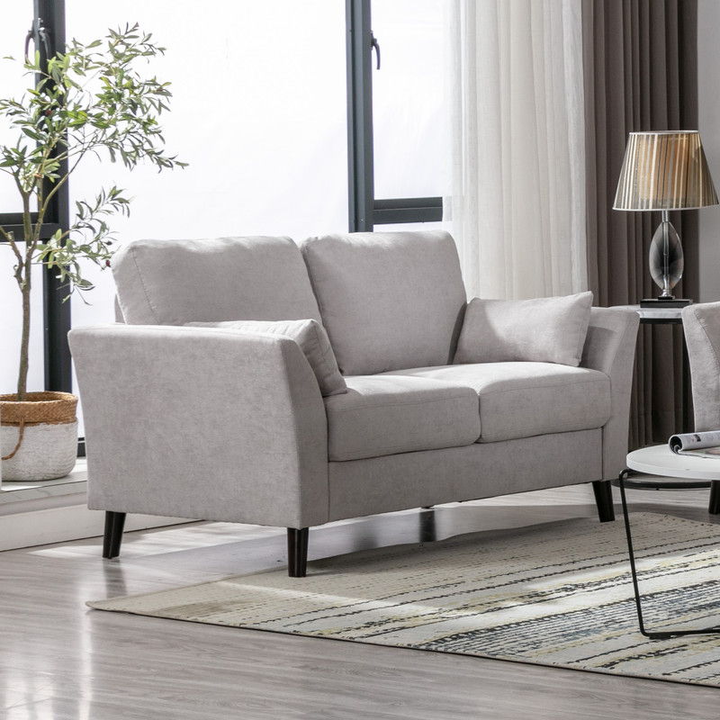 Damian - Woven Fabric Loveseat - R&R Furniture Gallery (Fountain Valley, CA)