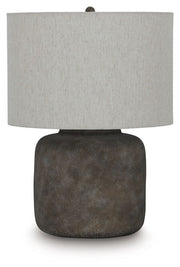Zandophen - Metal Table Lamp - Antique Gray - R&R Furniture Gallery (Fountain Valley, CA)