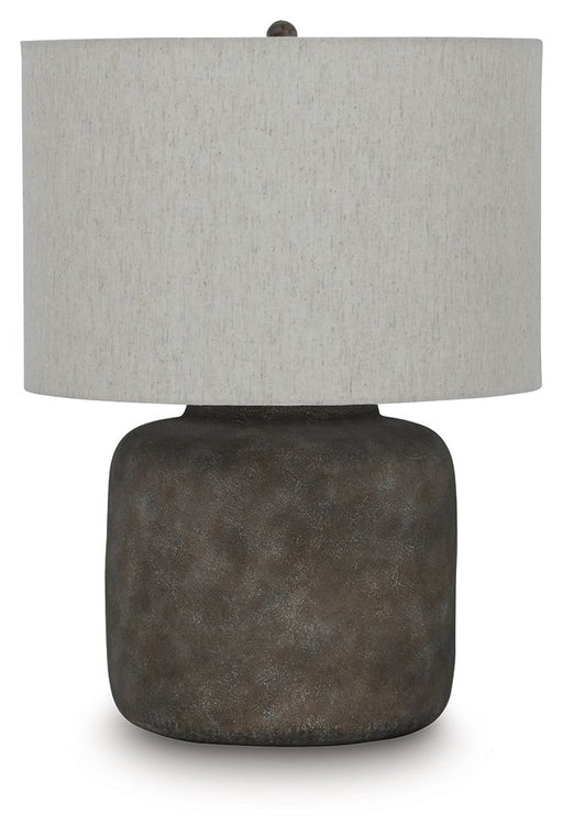 Zandophen - Metal Table Lamp - Antique Gray - R&R Furniture Gallery (Fountain Valley, CA)