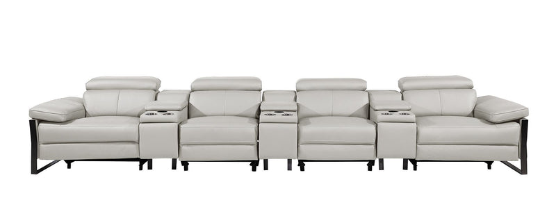 1246 - Modular Power Triple Reclining Triple Console Sofa With Power Reclining Headrests