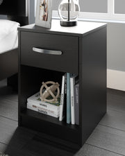 Finch - One Drawer Night Stand - Black - R&R Furniture Gallery (Fountain Valley, CA)