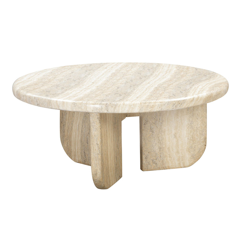 Patrizia - Concrete Round Coffee Table - Natural - R&R Furniture Gallery (Fountain Valley, CA)