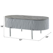 Yukino - Coffee Table - Gray High Gloss & Chrome - R&R Furniture Gallery (Fountain Valley, CA)