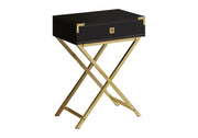 Accent Side Table, Storage Drawer, Stylish Design Contemporary & Modern - R&R Furniture Gallery (Fountain Valley, CA)