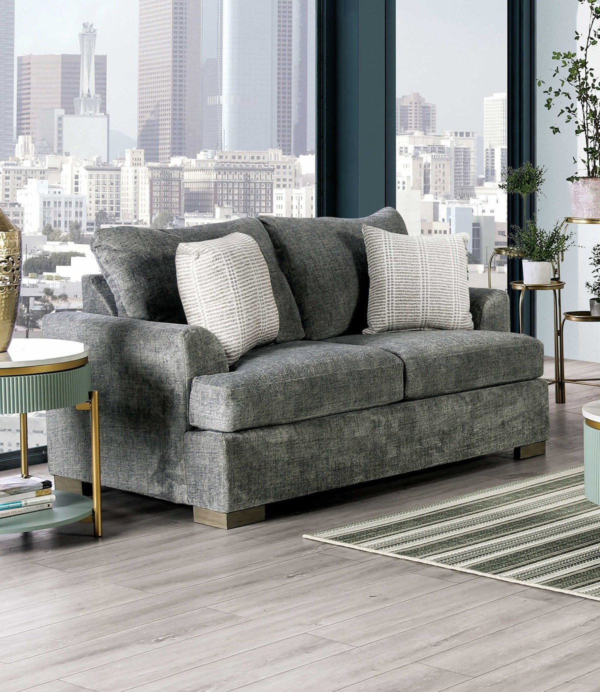 Leytonstone - Loveseat, Gray