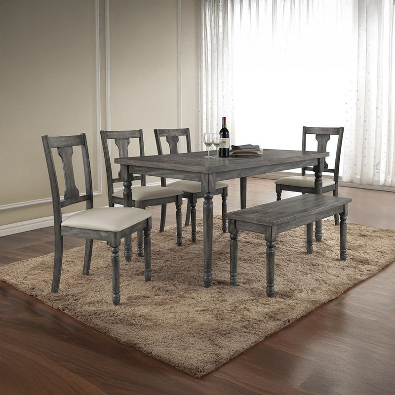 Wallace - Bench - Weathered Gray - R&R Furniture Gallery (Fountain Valley, CA)