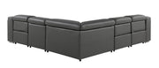 1116 - Power Reclining Italian Leather Sectional - R&R Furniture Gallery (Fountain Valley, CA)