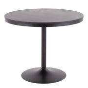 Lumi Source Dakota Winston 5-piece contemporary dining set with black and dark walnut finish, includes table and matching chairs.