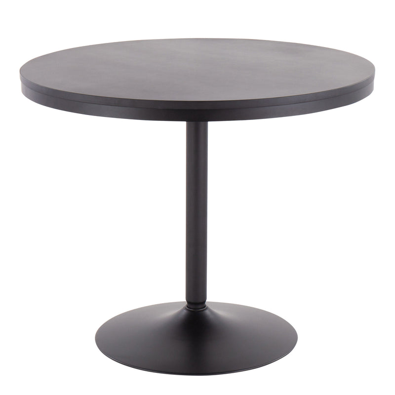 Lumi Source Dakota Winston 5-piece contemporary dining set with black and dark walnut finish, includes table and matching chairs.