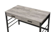 Disho - Writing Desk With USB - Light Weathered Oak & Black - R&R Furniture Gallery (Fountain Valley, CA)