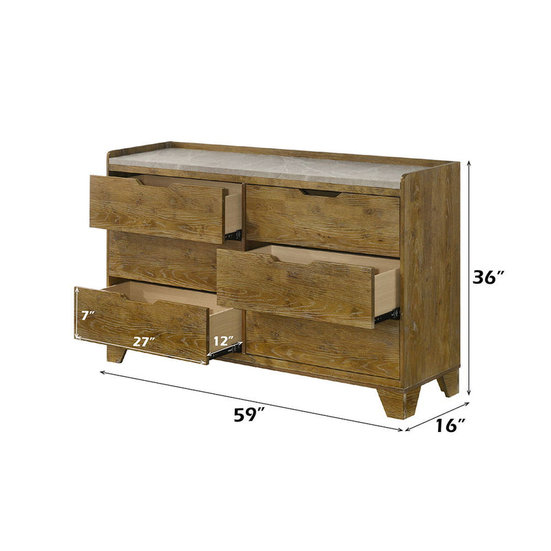 Garcia - Dresser - Light Brown - R&R Furniture Gallery (Fountain Valley, CA)