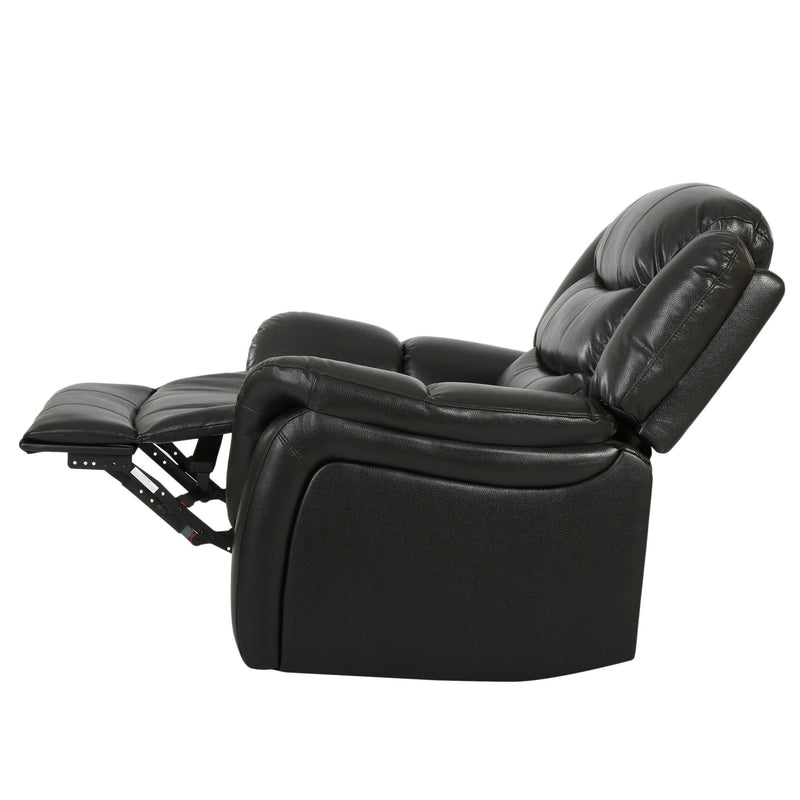 Classic Design Recliner, Upholstery Recliner, Glider Recliner - Black Berry - R&R Furniture Gallery (Fountain Valley, CA)