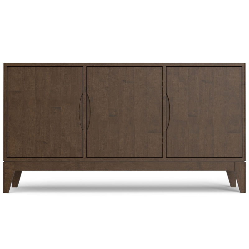 Harper - 3 Door Sideboard Buffet / Storage Cabinet - Walnut Brown - R&R Furniture Gallery (Fountain Valley, CA)