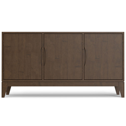Harper - 3 Door Sideboard Buffet / Storage Cabinet - Walnut Brown - R&R Furniture Gallery (Fountain Valley, CA)