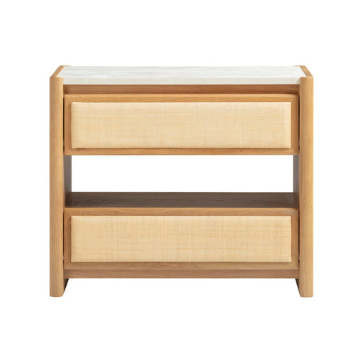 Paige - 2-Drawer Nightstand - Natural Oak - R&R Furniture Gallery (Fountain Valley, CA)