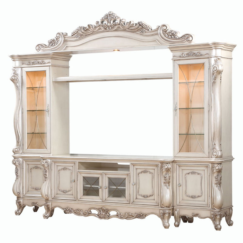 Gorsedd - Entertainment Center - Golden Ivory - R&R Furniture Gallery (Fountain Valley, CA)