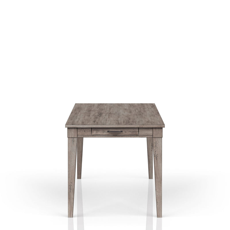 Rustic Dining Table 2 Storage Drawers And Leaf - Gray - R&R Furniture Gallery (Fountain Valley, CA)