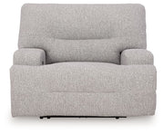 Acklen Place - 4 Pc. - 3-Piece Power Reclining Sectional Sofa With Raf Chaise, Wide Seat Power Recliner - Pewter - R&R Furniture Gallery (Fountain Valley, CA)