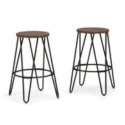 Simeon - Multifunctional Metal Stool With Wood Seat - R&R Furniture Gallery (Fountain Valley, CA)