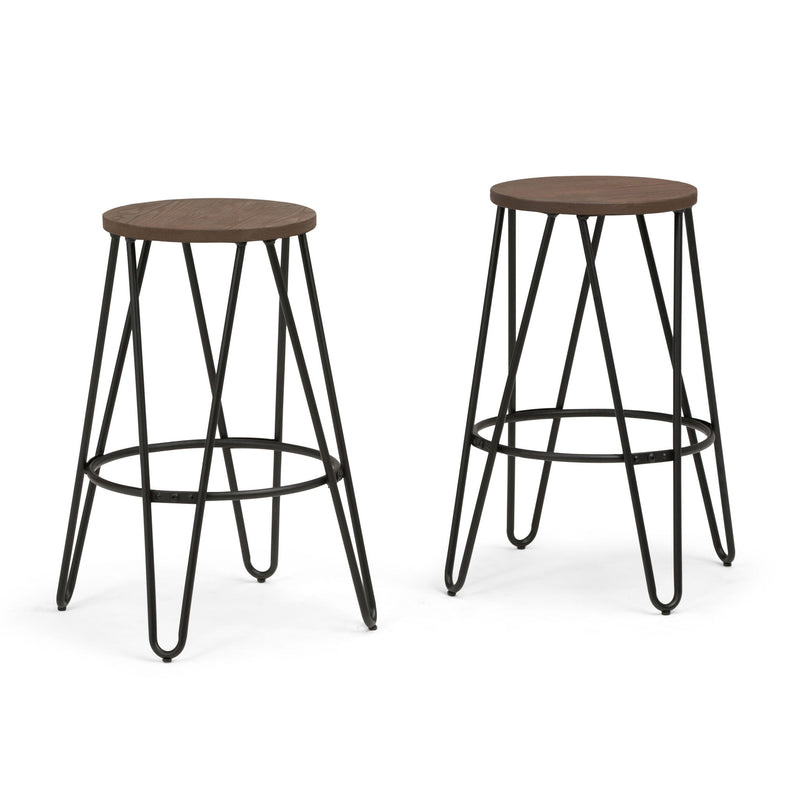 Simeon - Multifunctional Metal Stool With Wood Seat - R&R Furniture Gallery (Fountain Valley, CA)