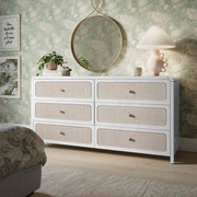 Patty - Rattan 6 Drawer Dresser - R&R Furniture Gallery (Fountain Valley, CA)