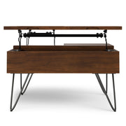 Hunter - Square Lift Top Coffee Table - Walnut - R&R Furniture Gallery (Fountain Valley, CA)