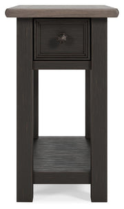 Tyler Creek - Chair Side End Table - Black / Gray - R&R Furniture Gallery (Fountain Valley, CA)