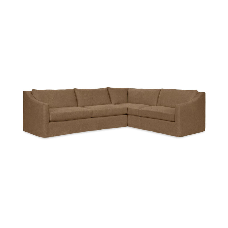 Classic Home Kipton upholstered corner sectional sofa with plush cushions and modern design, shown in a cozy living room setting.