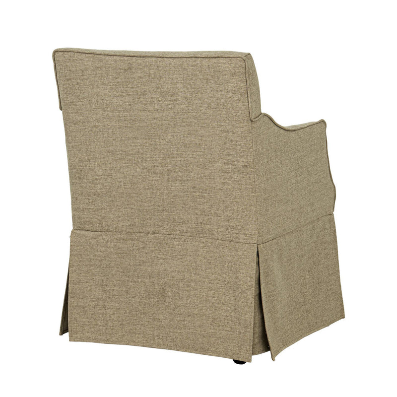 London - Upholstered Skirted Dining Arm Chair - R&R Furniture Gallery (Fountain Valley, CA)