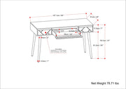 Jager - Desk - Natural - R&R Furniture Gallery (Fountain Valley, CA)