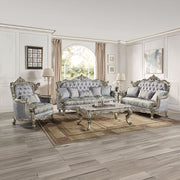 Miliani - Sofa With 5 Pillows - Fabric & Antique Bronze - R&R Furniture Gallery (Fountain Valley, CA)