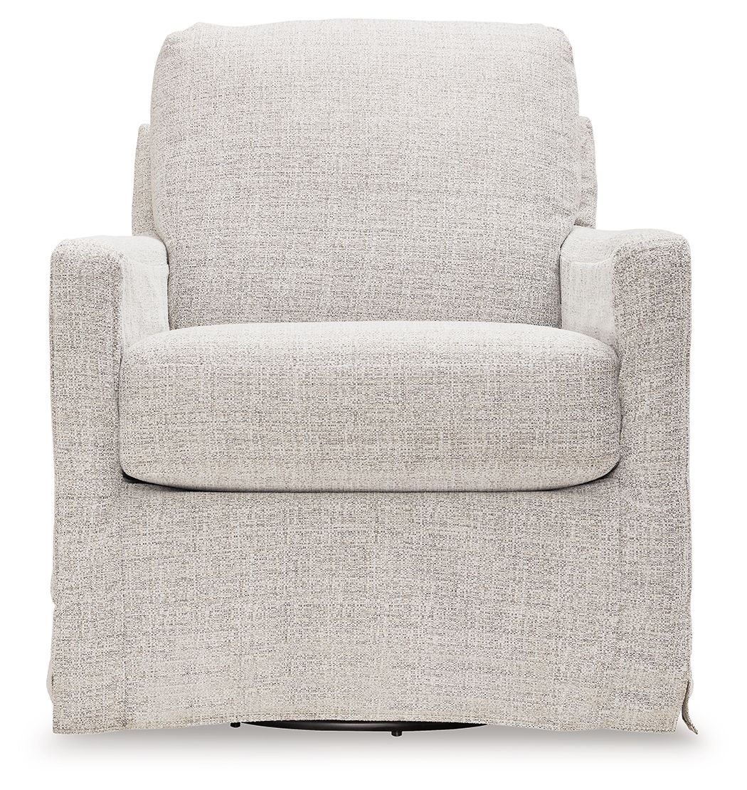 Nenana Next-Gen Nuvella - Swivel Glider Accent Chair - R&R Furniture Gallery (Fountain Valley, CA)