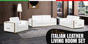 1130 - Top Grain Italian Leather Sofa - R&R Furniture Gallery (Fountain Valley, CA)