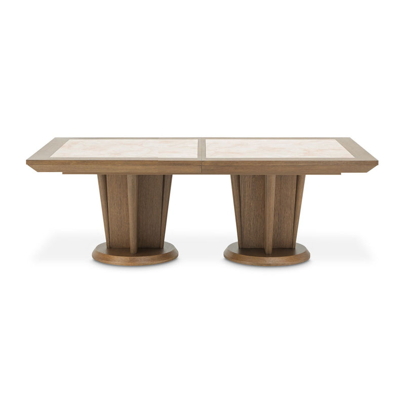 Portrait - Wide Rectangular Dining Table - Sienna Brown - R&R Furniture Gallery (Fountain Valley, CA)